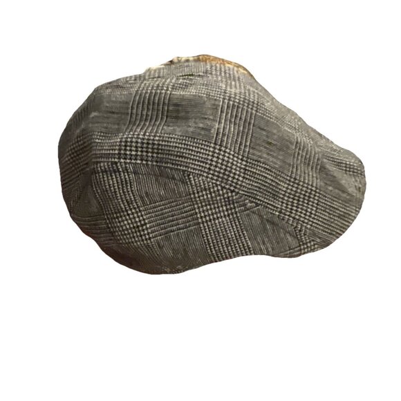 Goldcoast Cabbie Hat Mens Newsboy Cap gray geometric Pattern One Size Wool Blend - Picture 4 of 8